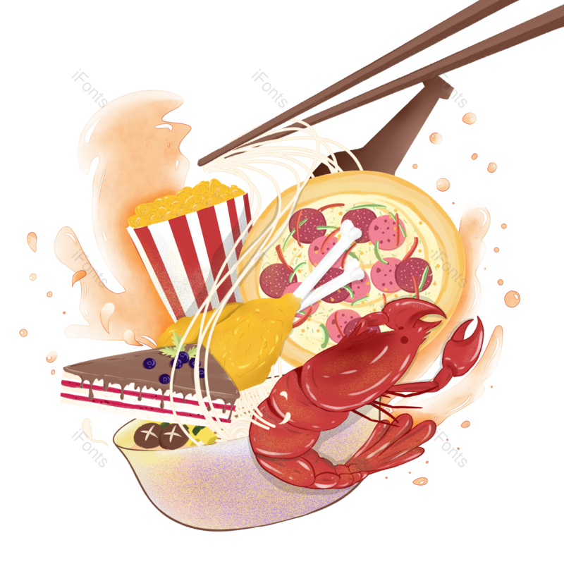 披萨图片,美食元素,美食素材PNG,外卖免抠素材